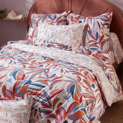 Prancūziška paklodė su guma Tradilinge PERROQUET SALSA